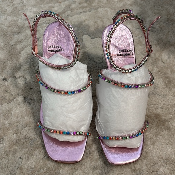 Jeffrey Campbell Gatsby Rhinestone Heels in Lilac - Picture 7 of 10